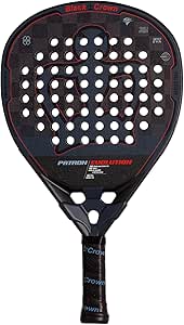 Black Crown - Pala Pádel Black Crown Patron Evolution - Núcleo 24K Carbon - 355 gr a 370 gr - Marco Carbono 38 mm - Goma 3XPly Eva - 60% Potencia, 40% Control, Antivibrador