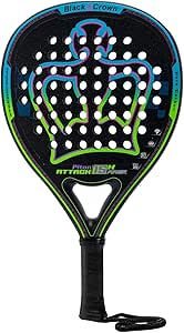 Black Crown - Pala Pádel Black Crown Piton Attack 15K Power - 355 gr a 370 gr - 38 mm Perfil Constante - Núcleo 15K Power - Goma Super Soft EVA - 60% Potencia, 40% Control, Superficie Rugosa