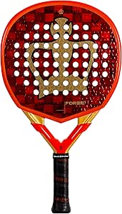 Black Crown - Pala de Pádel Gladius Force - 18K Alucarbono + 3K Carbono - Goma Hard EVA Black - Forma híbrida - Potencia 60% y Control 40% - Jugadores intermedios y avanzados - Peso 355-370g