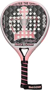 Black Crown - Pala de Padel Hurricane 2.0 - Forma Redonda - Control - Peso 355 gr - Marco 38 mm 80% Fibra de Carbono - Pala Blanda - Nivel Intermedio - Marta Marrero