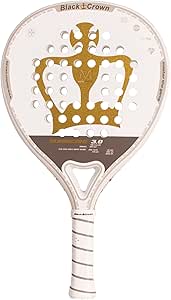 Black Crown – Pala de Pádel Modelo Hurricane 3.0 - Marco 38mm Doble Tubular Air, Núcleo Fiberflez, Goma SC White EVA - Potencia 40%, Control 60% - Nivel avanzando