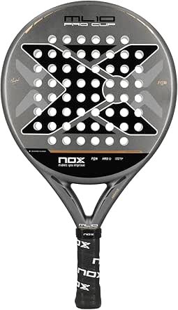 NOX - Pala de Pádel ML10 Pro Cup COORP, por Miguel Lamperti, Pala Pádel Redonda para Control y Precisión, HR3 Core, Marco de Carbono, Cara Fibra de Vidrio, con Balance Bajo y Amplio Punto Dulce