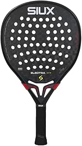 Siux - Pala de Pádel Electra Pro 2026 Shadow Red Nivel Profesional Forma híbrida - Equilibrio Entre Potencia y precisión