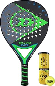 Dunlop Blitz Elite Padel Raqueta (2021 Model inc Balls)
