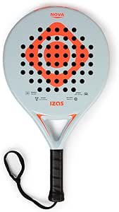 Izas Nova Pala de Padel Ligera de Fibra de Carbono y LD Foam con Diseño Diamante. Pala 38mm de Diseño Ergonómico para Máxima Potencia, Control y Absorción de Vibraciones. Raqueta Unisex 365g
