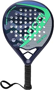 Pala de pádel con Superficie de Fibra de Carbono con núcleo de Espuma EVA Memory Flex, Raqueta de pádel Ligera