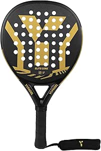 Y 1 Pádel Elite Corcho, Raqueta Carbono Japonés, Intermedia, Pala de Pádel Adulto